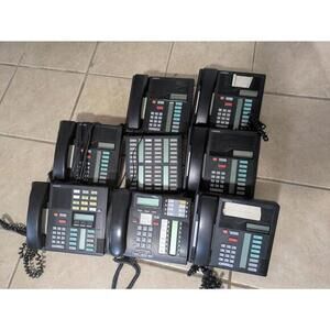 Lot of 8 Nortel Norstar Office Phones – Models T7316E, M7208, M7310 – As-Is